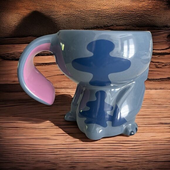 Disney Blue Ceramic Stitch Figural Mug NWT - Picture 3 of 8